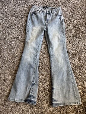 Judy Blue Light Blue Flare Jeans - Wide Leg